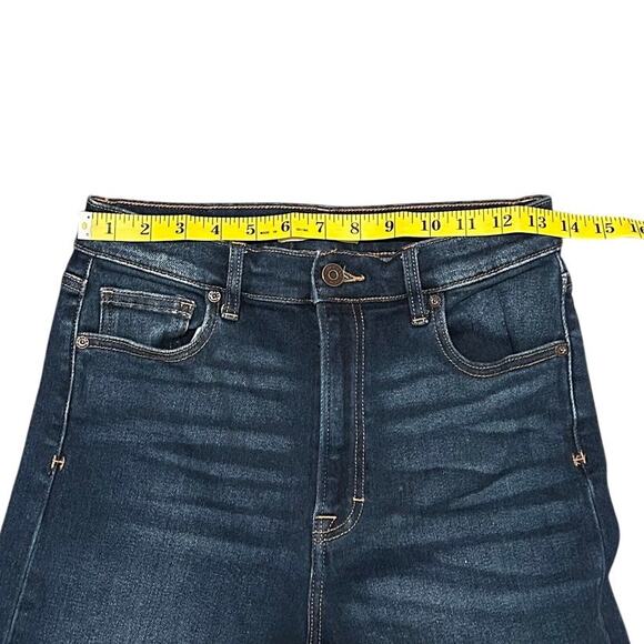 Hidden Wide Leg Raw Hem Dad Jeans Women's Size 27 - Picture 5 of 10